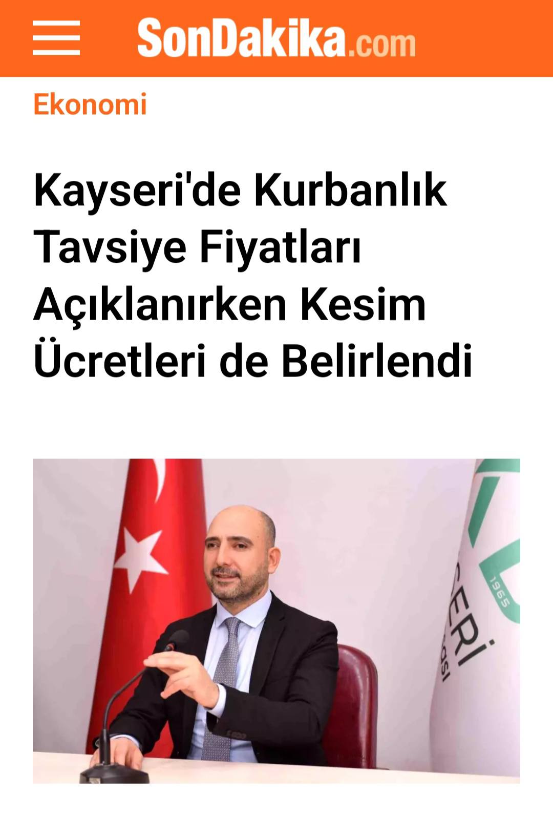 BAŞKAN BAĞLAMIŞ KURBANLIK FİYATLARINI AÇIKLADI