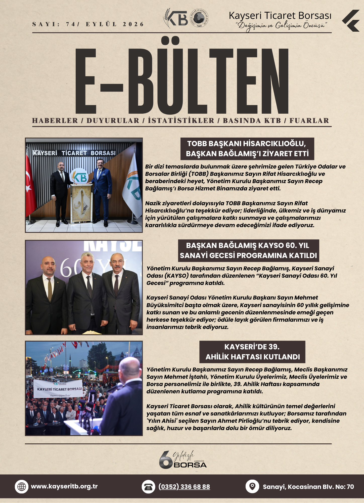 Eylül 2026 E-Bülten