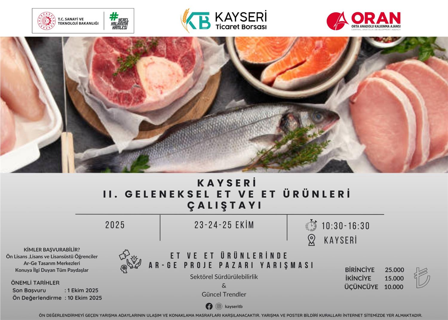 Kayseri II. Geleneksel Et ve Et Ürünleri Çalıştayı Ekim 2025